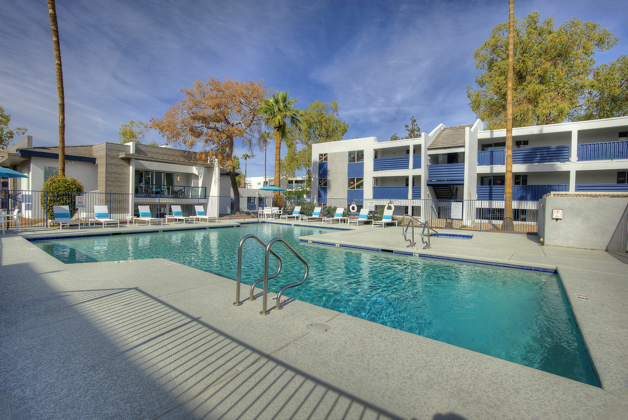 Image of the Dimensions Apartments signage